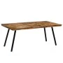 Mesa de comedor de teca reciclada y acero 180x90x76 cm de vidaXL, Mesas de cocina y de comedor - Ref: Foro24-245415, Precio: ...