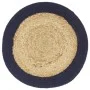 Mantel individual 6 uds yute y algodón natural azul marino 38cm de vidaXL, Manteles individuales - Ref: Foro24-133863, Precio...