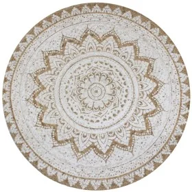 Alfombra redonda con estampado yute trenzado 150 cm de vidaXL, Alfombras - Ref: Foro24-245341, Precio: 65,42 €, Descuento: %