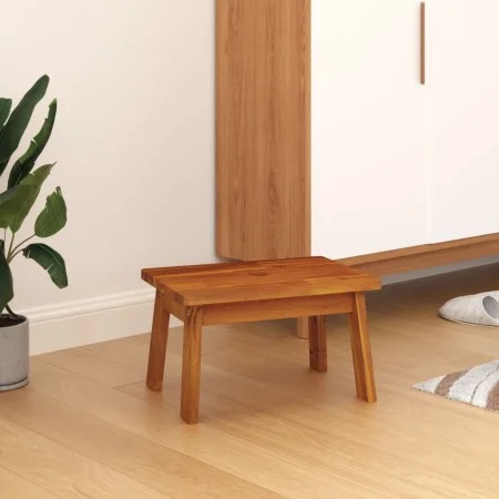 Taburete de madera maciza de acacia 38x26x22 cm de vidaXL, Taburetes y sillas plegables - Ref: Foro24-153332, Precio: 31,57 €...