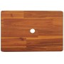 Taburete de madera maciza de acacia 38x26x22 cm de vidaXL, Taburetes y sillas plegables - Ref: Foro24-153332, Precio: 33,95 €...
