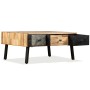 Mesa de centro de teca maciza reciclada 90x65x40 cm de vidaXL, Mesas de centro - Ref: Foro24-245404, Precio: 155,10 €, Descue...