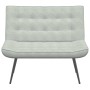 Banco de terciopelo gris claro 110x74x84 cm en Bancos | Comprar online en Foru.es