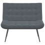Banco de terciopelo gris oscuro 110x74x84 cm en Bancos | Comprar online en Foru.es