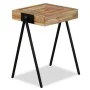 Recycled solid teak side table by vidaXL, Side tables - Ref: Foro24-245408, Price: 89,71 €, Discount: %