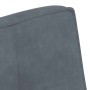 Banco de terciopelo gris oscuro 110x74x84 cm en Bancos | Comprar online en Foru.es