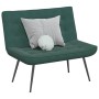 Banco de terciopelo verde oscuro 110x74x84 cm en Bancos | Comprar online en Foru.es
