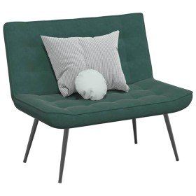 Banco de terciopelo verde oscuro 110x74x84 cm en Bancos | Comprar online en Foru.es