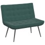Banco de terciopelo verde oscuro 110x74x84 cm en Bancos | Comprar online en Foru.es