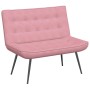 Banco de terciopelo rosa 110x74x84 cm en Bancos | Comprar online en Foru.es