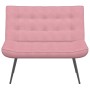 Banco de terciopelo rosa 110x74x84 cm en Bancos | Comprar online en Foru.es