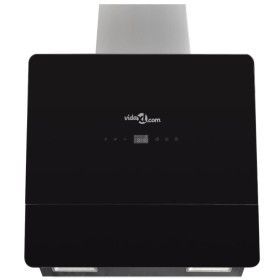 Campana extractora vidrio templado negro con pantalla 600 mm de vidaXL, Extractores - Ref: Foro24-241215, Precio: 145,56 €, D...