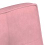 Banco de terciopelo rosa 110x74x84 cm en Bancos | Comprar online en Foru.es