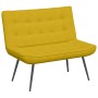 Banco de terciopelo amarillo 110x74x84 cm en Bancos | Comprar online en Foru.es