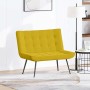 Banco de terciopelo amarillo 110x74x84 cm en Bancos | Comprar online en Foru.es