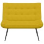 Banco de terciopelo amarillo 110x74x84 cm en Bancos | Comprar online en Foru.es
