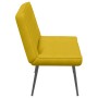 Banco de terciopelo amarillo 110x74x84 cm en Bancos | Comprar online en Foru.es