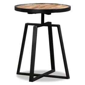 Mesita auxiliar redonda de teca maciza reciclada de vidaXL, Mesas auxiliares - Ref: Foro24-245409, Precio: 86,45 €, Descuento: %