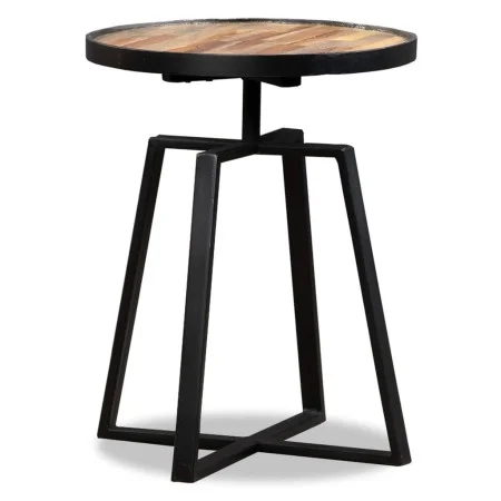 Mesita auxiliar redonda de teca maciza reciclada de vidaXL, Mesas auxiliares - Ref: Foro24-245409, Precio: 86,45 €, Descuento: %