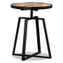 Mesita auxiliar redonda de teca maciza reciclada de vidaXL, Mesas auxiliares - Ref: Foro24-245409, Precio: 87,54 €, Descuento: %