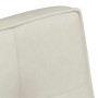 Banco de terciopelo color crema 110x74x84 cm en Bancos | Comprar online en Foru.es