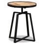 Mesita auxiliar redonda de teca maciza reciclada de vidaXL, Mesas auxiliares - Ref: Foro24-245409, Precio: 87,54 €, Descuento: %