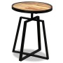 Mesita auxiliar redonda de teca maciza reciclada de vidaXL, Mesas auxiliares - Ref: Foro24-245409, Precio: 87,54 €, Descuento: %