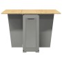 Mesa de comedor plegable mariposa Corona madera maciza gris en Mesas de comedor | Comprar online en Foru.es