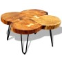 Mesa de centro con 4 troncos madera maciza de sheesham 35 cm de vidaXL, Mesas de centro - Ref: Foro24-242444, Precio: 125,15 ...