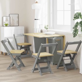 Sillas de comedor plegables 4 uds Corona madera pino gris en Taburetes y sillas plegables | Comprar online en Foru.es