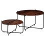 Set de mesas de centro 2 uds madera maciza de sheesham 60x35 cm de vidaXL, Mesas de centro - Ref: Foro24-246015, Precio: 74,7...