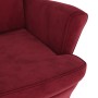 Sillón de tela color vino de vidaXL, Sillones - Ref: Foro24-324064, Precio: 224,15 €, Descuento: %