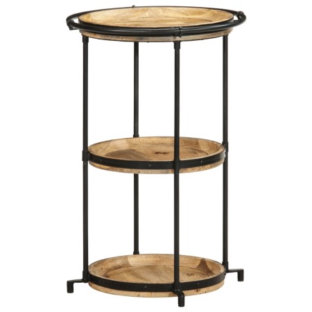Mesa auxiliar madera maciza de mango Ø55x83 cm en Mesas auxiliares | Comprar online en Foru.es