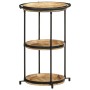Mesa auxiliar madera maciza de mango Ø55x83 cm en Mesas auxiliares | Comprar online en Foru.es
