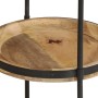 Mesa auxiliar madera maciza de mango Ø55x83 cm en Mesas auxiliares | Comprar online en Foru.es