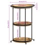 Mesa auxiliar madera maciza de mango Ø55x83 cm en Mesas auxiliares | Comprar online en Foru.es