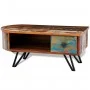 Coffee table with iron legs, recycled solid wood by vidaXL, Coffee table - Ref: Foro24-241642, Price: 169,57 €, Discount: %