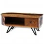 Coffee table with iron legs, recycled solid wood by vidaXL, Coffee table - Ref: Foro24-241642, Price: 169,57 €, Discount: %