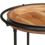 Mesa auxiliar madera maciza de acacia Ø55x83 cm en Mesas auxiliares | Comprar online en Foru.es