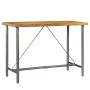 Mesa alta de bar teca maciza reciclada 150x70x106 cm de vidaXL, Mesas de cocina y de comedor - Ref: Foro24-245805, Precio: 40...
