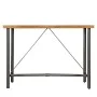 Mesa alta de bar teca maciza reciclada 150x70x106 cm de vidaXL, Mesas de cocina y de comedor - Ref: Foro24-245805, Precio: 40...