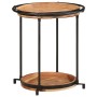Mesa auxiliar madera maciza de acacia Ø55x60 cm en Mesas auxiliares | Comprar online en Foru.es