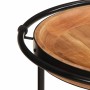 Mesa auxiliar madera maciza de acacia Ø55x60 cm en Mesas auxiliares | Comprar online en Foru.es