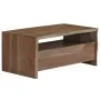 Mesa de centro borde vivo madera maciza acacia gris 90x50x40 cm de vidaXL, Mesas de centro - Ref: Foro24-246127, Precio: 138,...