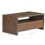 Mesa de centro borde vivo madera maciza acacia gris 90x50x40 cm de vidaXL, Mesas de centro - Ref: Foro24-246127, Precio: 138,...