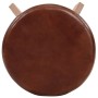 Taburetes de cocina 2 uds cuero auténtico madera maciza acacia de vidaXL, Taburetes de cocina - Ref: Foro24-246260, Precio: 1...