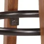 Taburetes de cocina 2 uds cuero auténtico madera maciza acacia de vidaXL, Taburetes de cocina - Ref: Foro24-246260, Precio: 1...