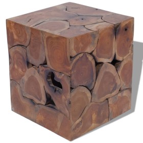 Taburete de madera maciza de teca de vidaXL, Taburetes y sillas plegables - Ref: Foro24-243472, Precio: 119,31 €, Descuento: %