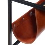 Mesa de centro con revistero de cuero auténtico 110x50x45 cm de vidaXL, Mesas de centro - Ref: Foro24-244241, Precio: 88,68 €...