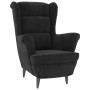 Sillón de terciopelo negro de vidaXL, Sillones - Ref: Foro24-324065, Precio: 202,87 €, Descuento: %